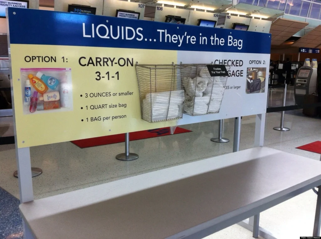Liquid carry rules 100 ml at Indian airports